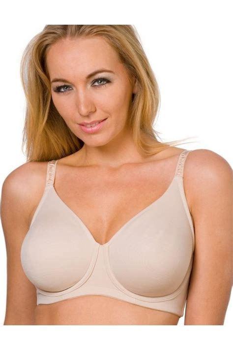 Ladies Camille Beige Lingerie Underwired Moulded Cup Support Bra Size