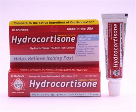 4 Pk Dr Sheffields Hydrocortisone Cream Fast Itch Rash Relief Made In