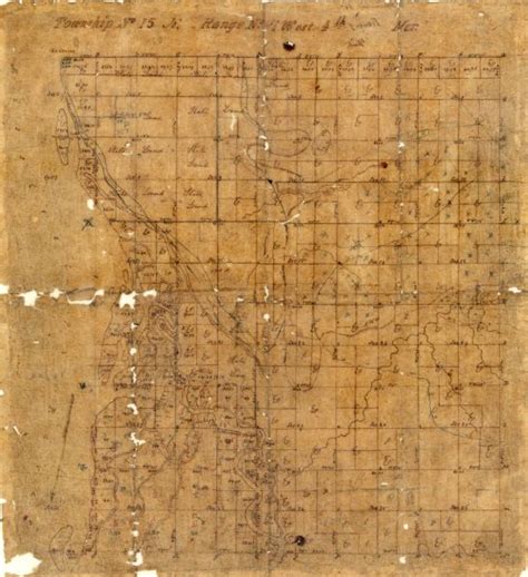 township no 15 n range no 7 west 4th mer map or atlas wisconsin historical society