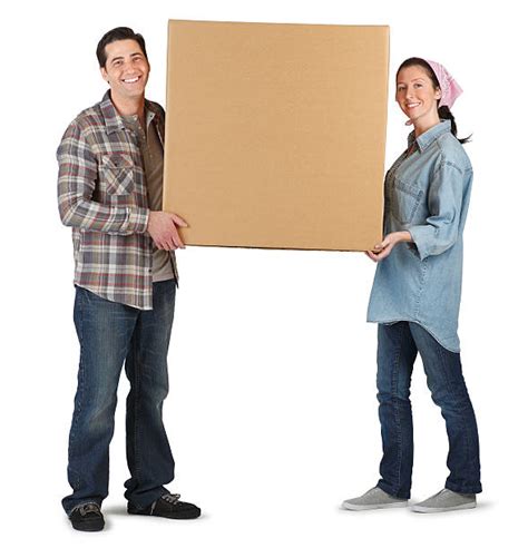 Person Carrying Big Box Stock Photos Pictures And Royalty Free Images