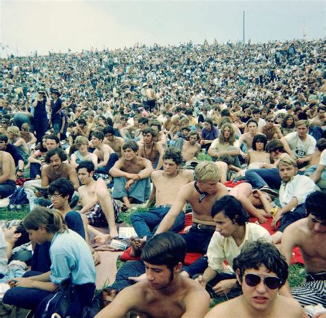 Attendees At The Woodstock Music Festival In August 1969 Bethel Z Today