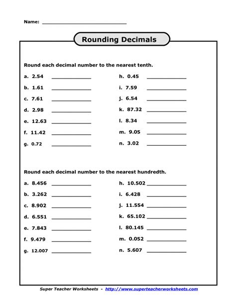free rounding worksheets 4th grade pictures 4th grade