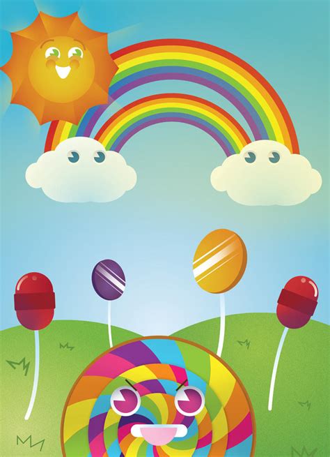 Sunshine Lollipops And Rainbow By Andreedejardjais On Deviantart