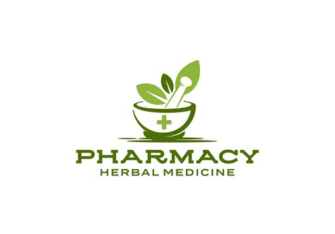 Nature Medical Pharmacy Logo Design Graphic By Zwallow99 · Creative Fabrica