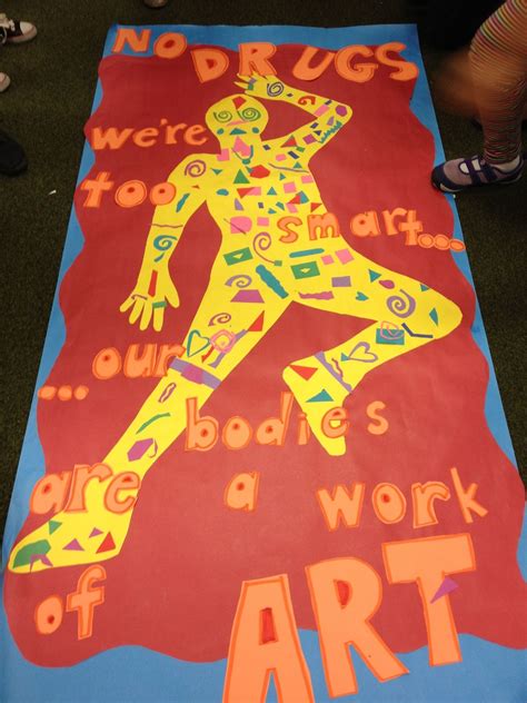 Red ribbon week, Red ribbon, Art classroom