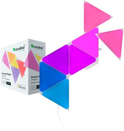 Smart Lighting Kits Package Nanoleaf Shapes Triangles Smarter Kit 7