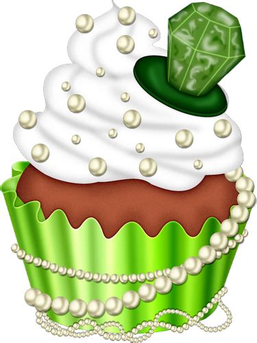 Download Cupcake Vert ♧ Green Cupcake Png ♧ Saint Patrick Png Image