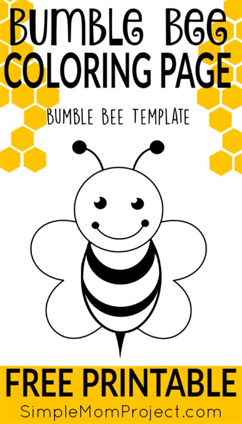 Click And Print These Adorable Bee Templates They Can Be Used On Any