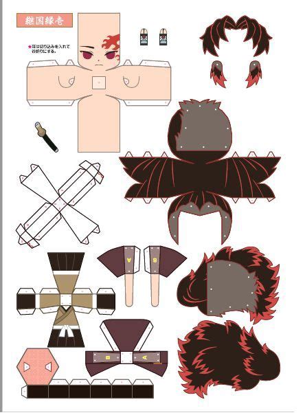 Some Paper Dolls That Are Made To Look Like Anime Characters
