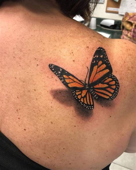 Monarch Butterfly Tattoos On Shoulder