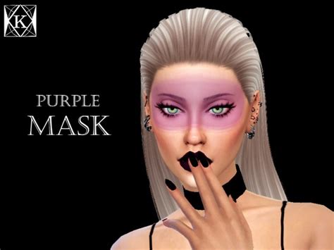 Purple Mask By Kiaraqueen At Tsr Sims 4 Updates