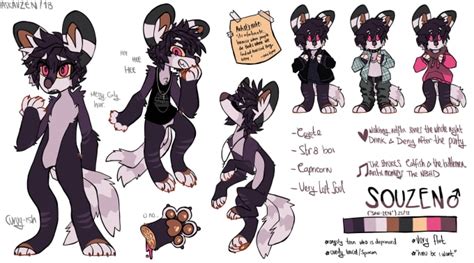 Draw You A Fursona Furry Reference Sheet By Askauzen