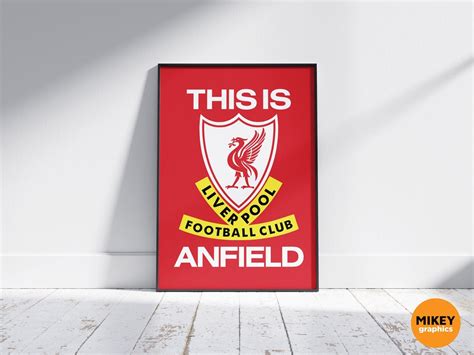This Is Anfield Liverpool Poster 2223 Premier League Etsy Australia