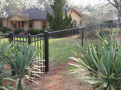 Chain link fence installation photos, steps and tips are here. Residential Chain Link | Chain Link Fences | McDonough GA ...