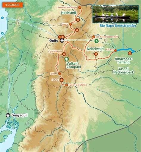 Click on the region name to get the list of its districts, cities and towns. Ecuador und Galapagos 2020 Karte - Captain Renés Travel