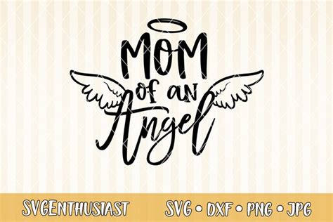 Download Mom of an angel SVG cut file (897297) | Cut Files | Design Bundles