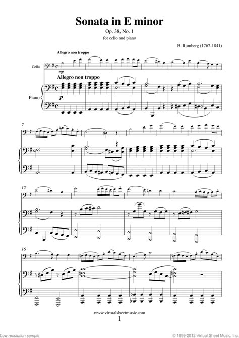 Free Sheet Music Beethoven Ludwig Van Op5 No1 Cello Sonata No