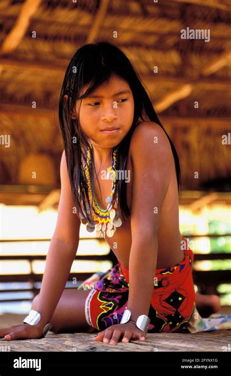 Panama National Park Of Chagres Indian Embera Stock Photo Alamy