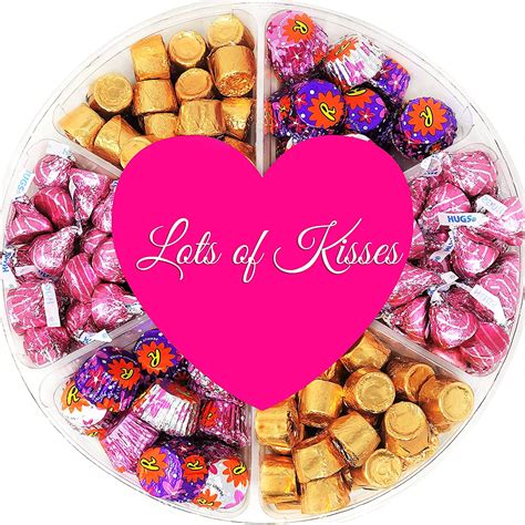 Buy Valentine S Day Candy T Basket Hershey S Valentine S Kisses Hugs Peanut Butter Cups And