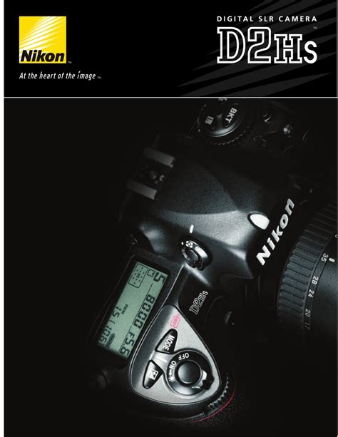 Nikon D2hs Specifications Pdf Download Manualslib