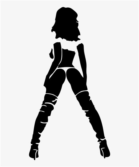 Tasteful Pin Up Girl Silhouette