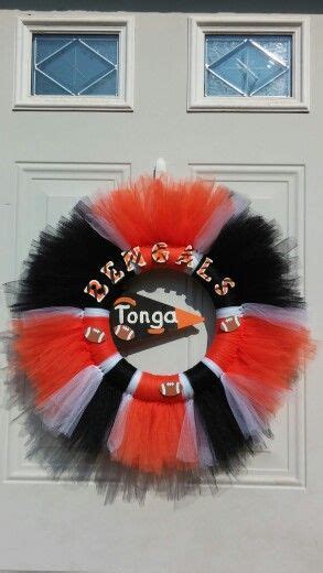 Cincinatti Bengals Tulle Wreath I Made Time To Kick Off The Football