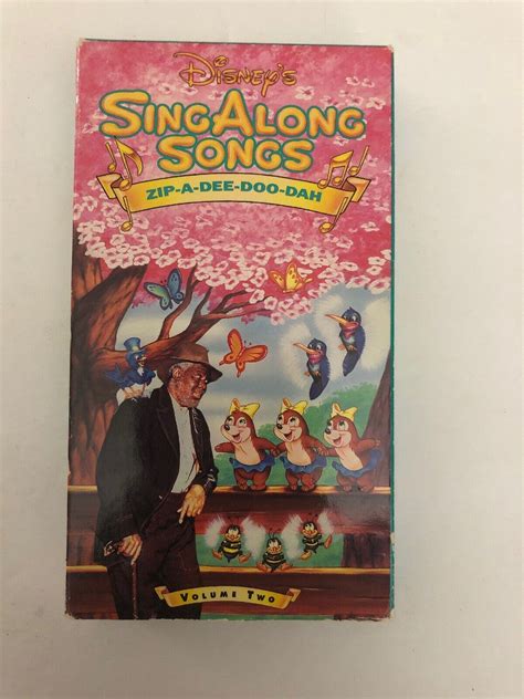 DISNEY SING ALONG SONGS ZIP A DEE DOO DAH SONGS OF THE SOUTH VHS VOLUME EBay