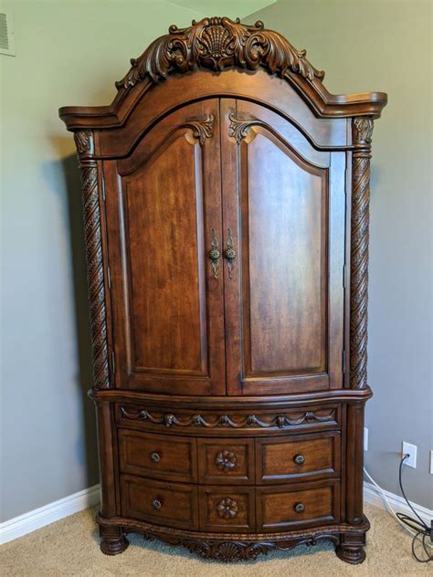 ashley furniture armoire north shore collection  sale  south