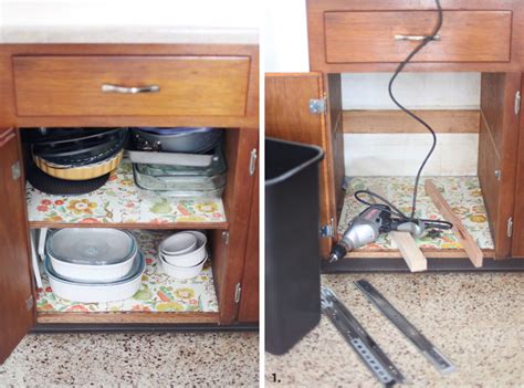 Convert A Cabinet Into A Pull Out Trash Bin A Beautiful Mess