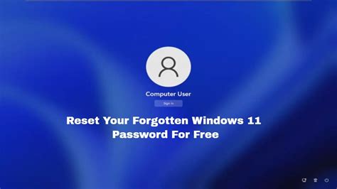 How To Reset Your Forgotten Windows Password For Free Youtube