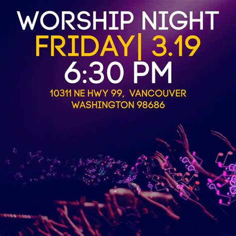 Mark Your Calendar For Friday Night Worship Night 🙌🏽💥🙌🏽💥 Everyone Is