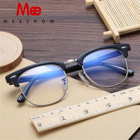meeshow brand design eyeglasses men women polular optical glasses retro frame customs glasses
