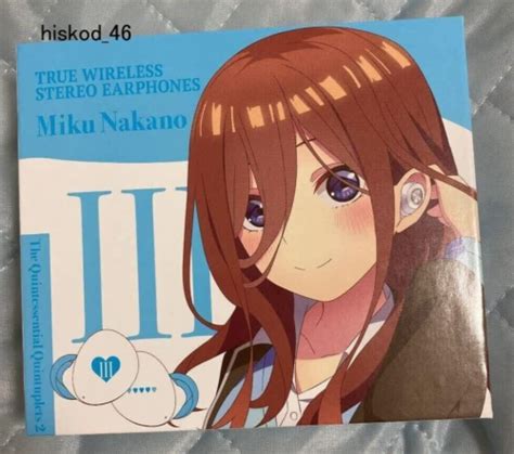 The Quintessential Quintuplets Miku Nakano Anime True Wireless Stereo