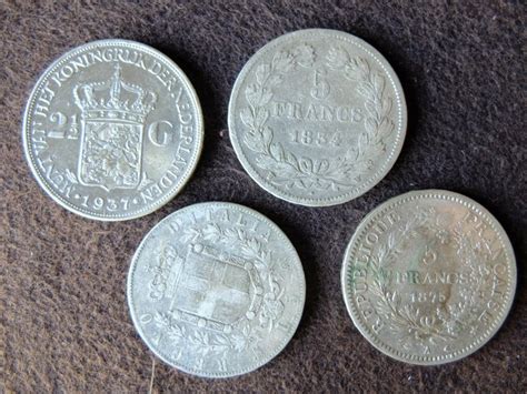 France Italy Netherlands Lot Of 4 Silver Coins 1834 Catawiki