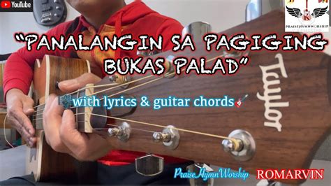 Panalangin Sa Pagiging Bukas Palad For Beginners With Guitar Chords Lyrics Youtube