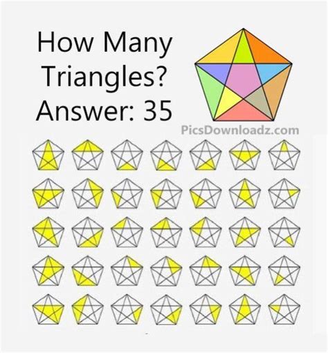 The brain can thus be described as being divided into left and right cerebral hemispheres. How Many TRIANGLES are there? Math Puzzles With Answer ...