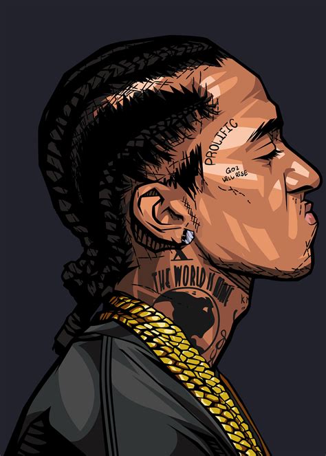 Complete list of nipsey hussle music featured in movies, tv shows and video games. Digital portrait illustration of Nipsey by Sutrisnodraw