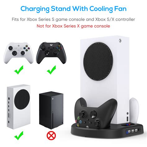 Vertical Stand With Cooling Fan For Xbox Series S Console Auarte
