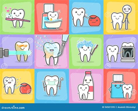 Teeth Care Infographics With Icons Banners And Charts Vector