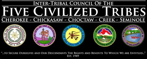 Inter Tribal Council Of The Five Civilized Tribes Home Five