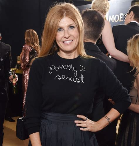Golden Globes 2018 Connie Britton Wears Poverty Is Sexist Sweater Instyle