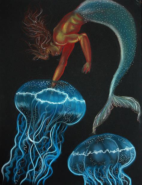 Mermaid And Jellyfish By Sooky125 On Deviantart