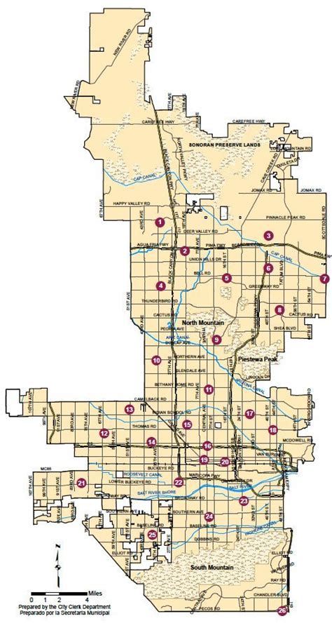 City Of Phoenix Map World Map 07