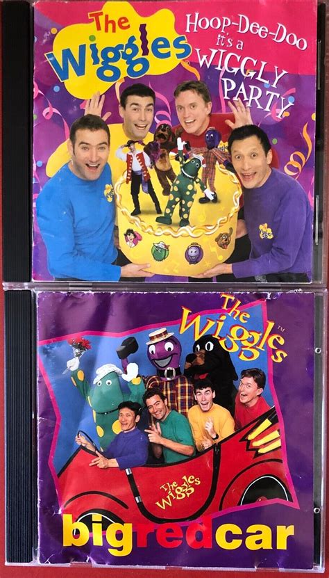 2 X Cds The Wiggles Hoop Dee Doo Its A Wiggly Party Big Red Car Ebay