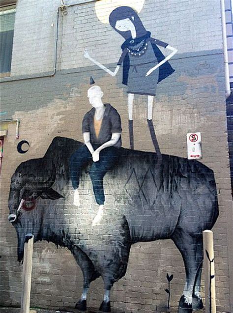 Twoone X Ghostpatrol X Max Berry New Mural In Melbourne Australia