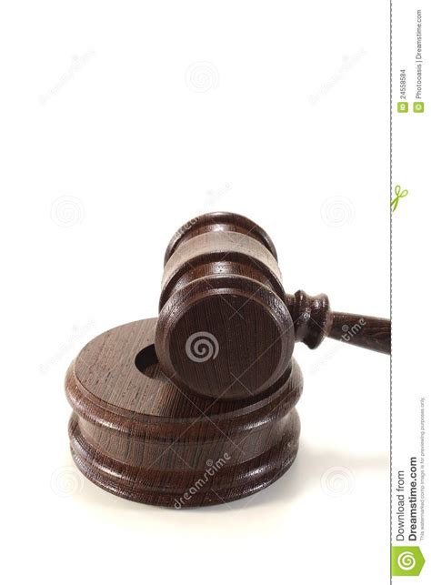 Judges Gavel Of Brown Wood Stock Photo Image Of Enactment 24558584