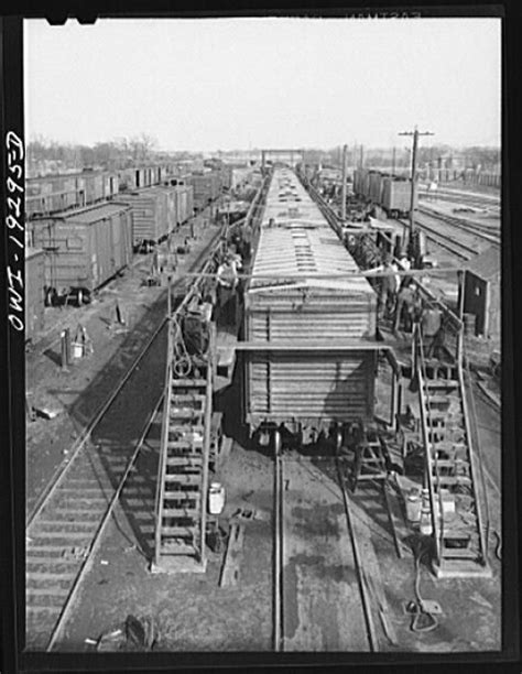 Topeka Kansas General View Of Part Of The Atchison Topeka And Santa Fe Railroad Car Building