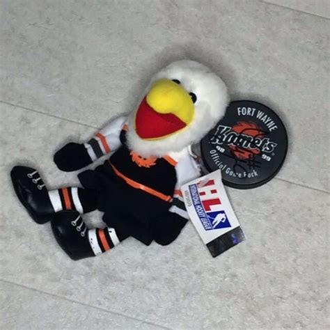 Fort Wayne Komets Echl Hockey Icy D Eagle Mascot Plush Stuffed Toy