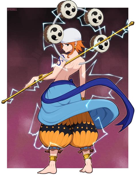 Nami And Enel One Piece Drawn By Afrobull Danbooru