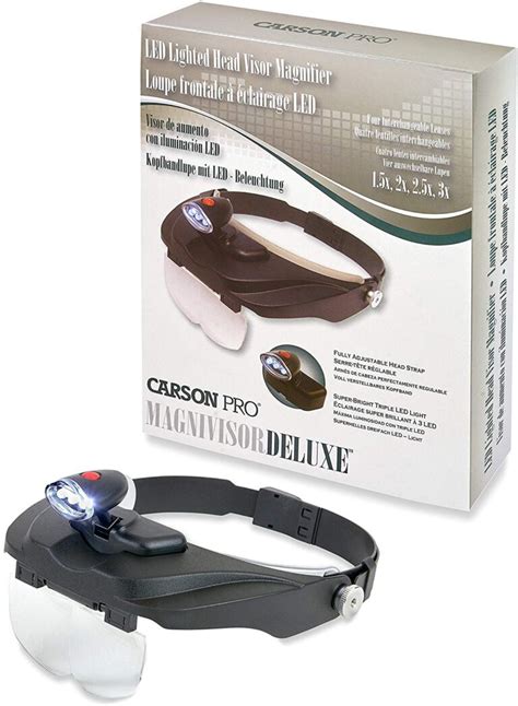 head band led lighted magnifier xtreme safety